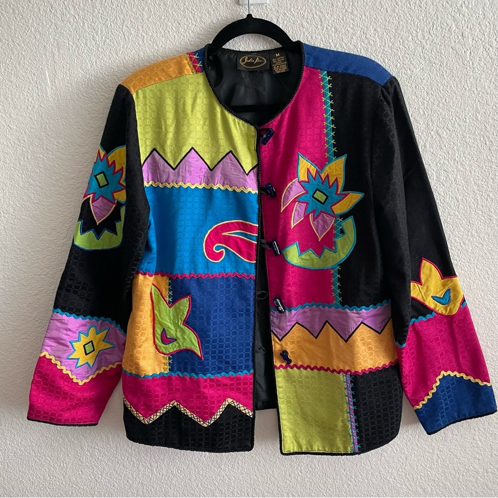 Vintage Julia Ken Embroidered Blazer Size M